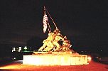 Iwo Jima Monument at Night